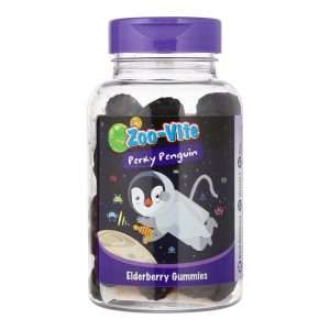 Zoo-Vite Perky Penguin Gummies (Twin Pack) (for Kids) 黑接骨木软糖